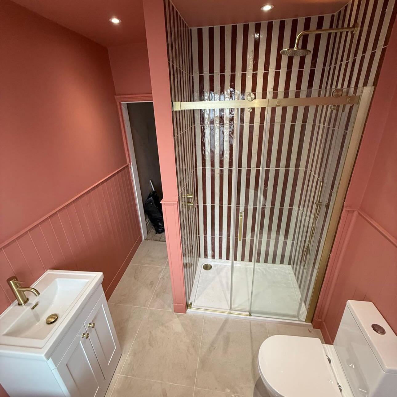 Palette Red Slim Brick Wall Tile