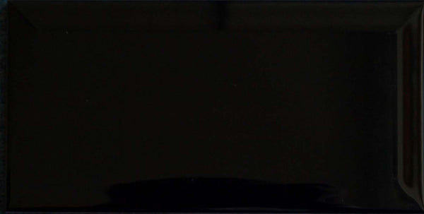 Metro Black Bevelled Edge Wall Tile