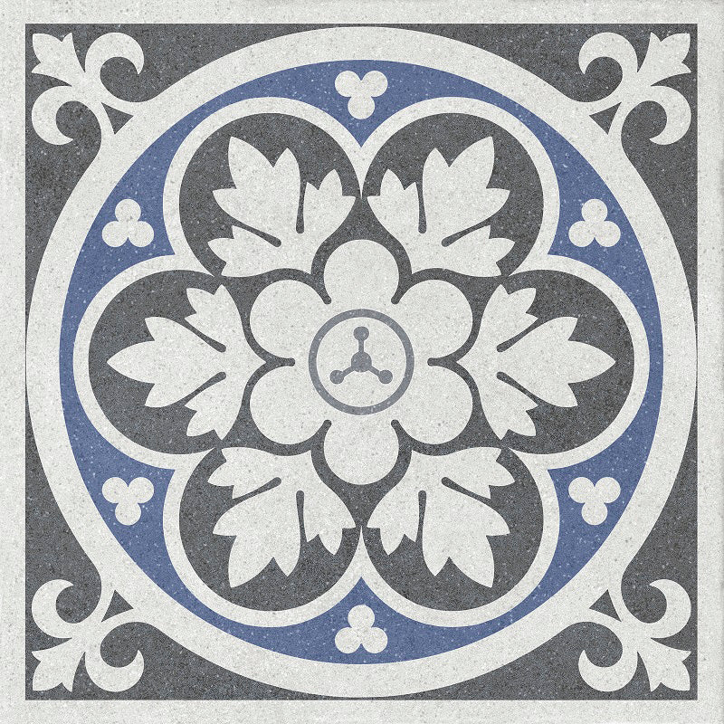 Chapel Blue Victorian Wall and Floor Tile - SAMPLE