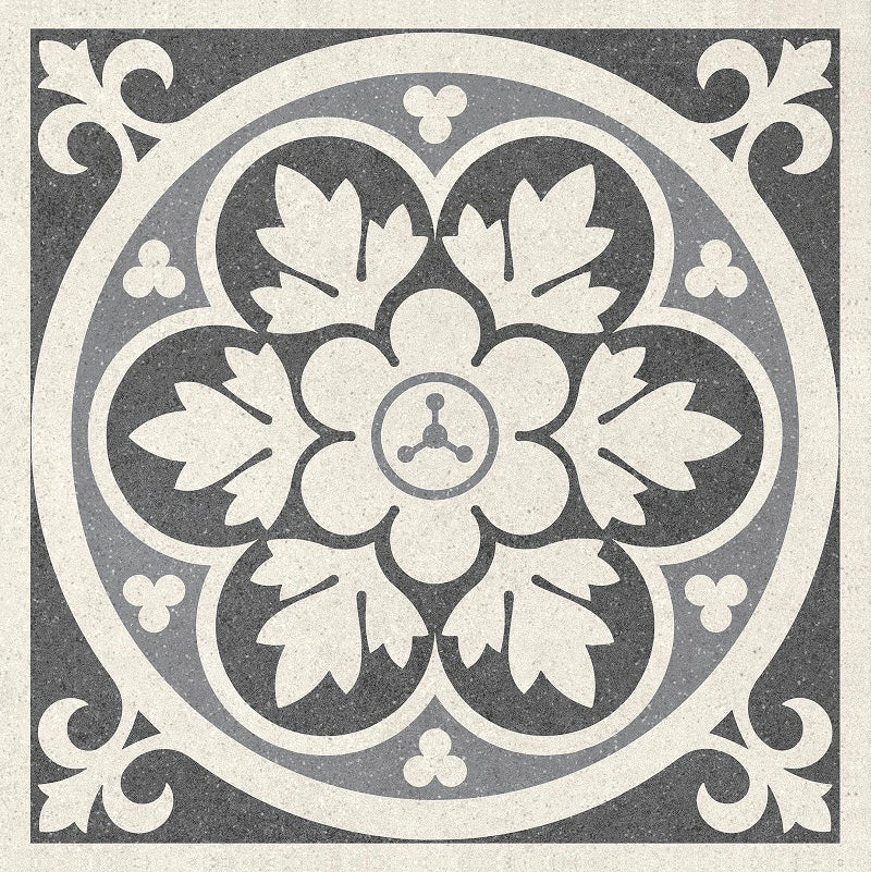 Chapel Dark Grey Victorian Wall and Floor Tile - SAMPLE