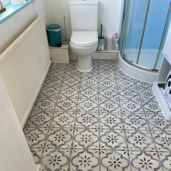 York Blue Victorian Wall And Floor Tile