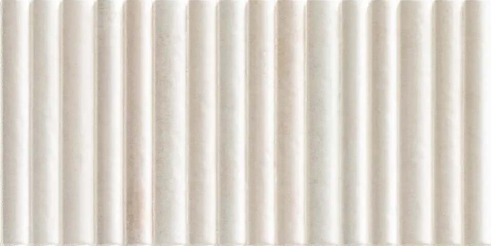 Raphael white fluted wall tile - SAMPLE