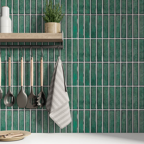 Lotus Green Kit-Kat Ceramic Wall Tile