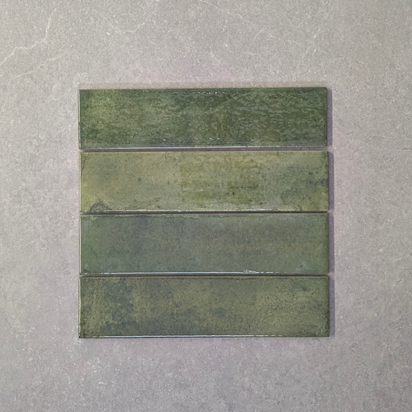 Arizona Green Slim Brick Wall Tile