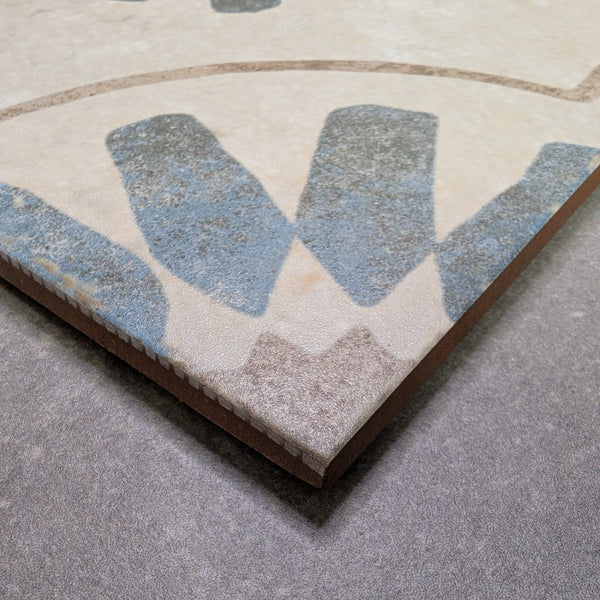 Bouquet Blue Patterned Wall And Floor Tile - SAMPLE