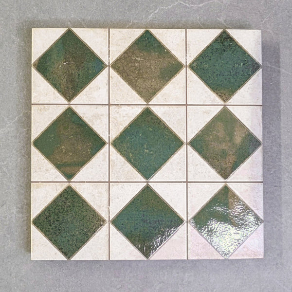 Jewel Green Patterned Wall And Floor Tile -SAMPLE