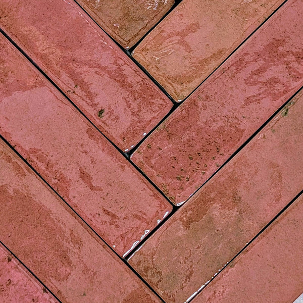 Palette Red Slim Brick Wall Tile