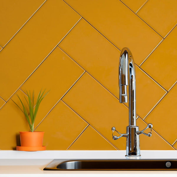 Sonic Orange Gloss Wall Tile