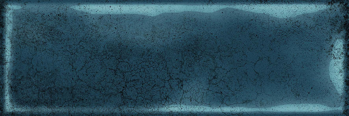 Splash Blue Ceramic Brick Shape Wall Tile - SAMPLE