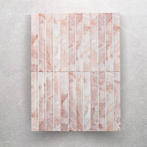 Atelier Wave Rosewood Wall Tile