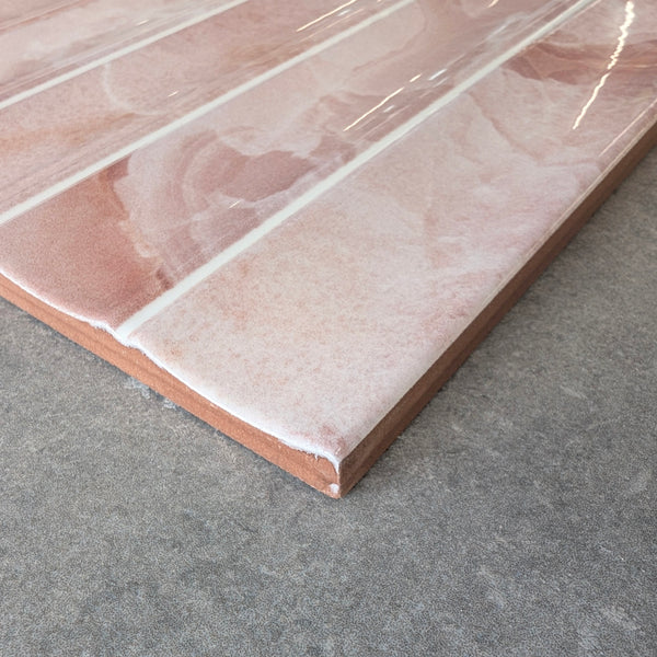 Atelier Wave Rosewood Wall Tile