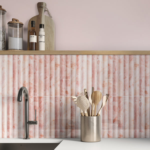 Atelier Wave Rosewood Wall Tile