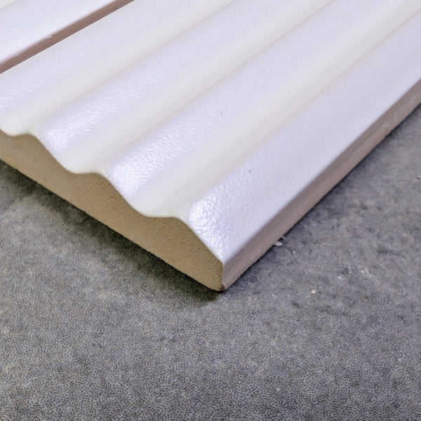 Orbit White Fluted Pointed Wall Tile