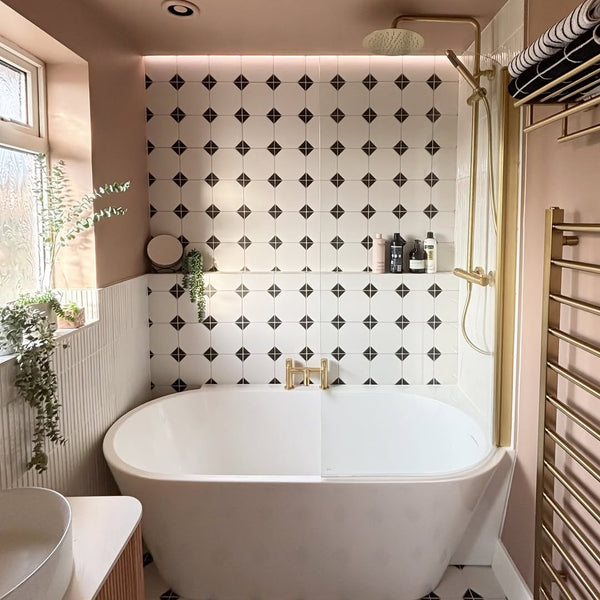 Angelico Black Wall and Floor Tile