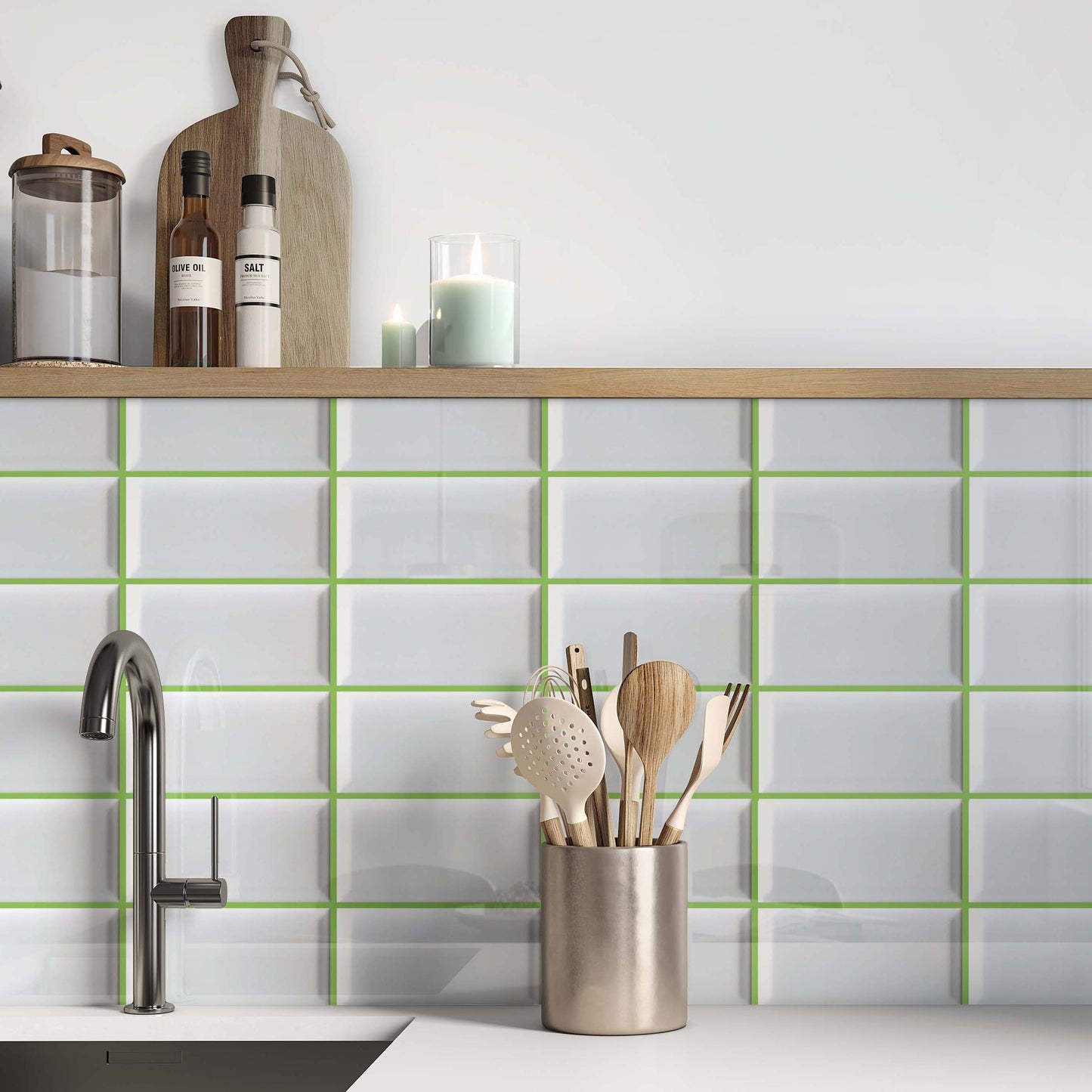 Lime Green Grout Kerapoxy CQ 183 3KG