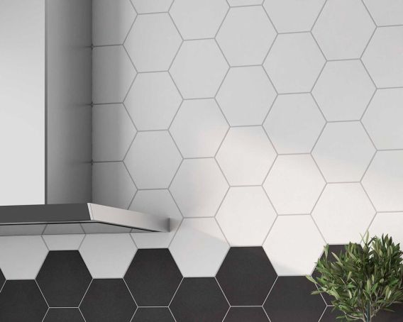 Regent White Wall and Floor Tile - SAMPLE