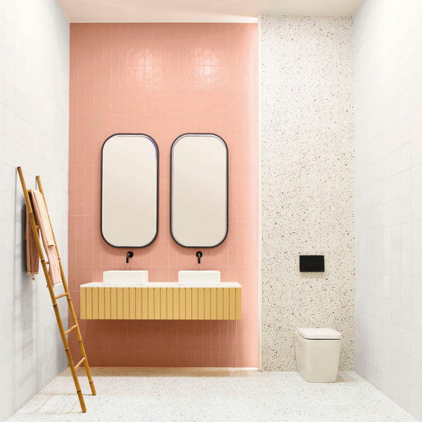 Dapper White Terrazzo Effect Small Wall and Floor Tile