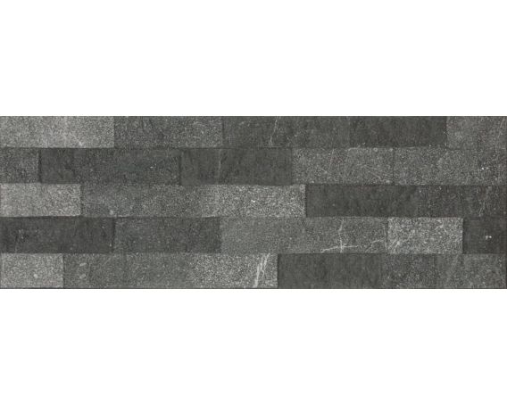 Dark Grey Split Face Stone Effect Wall Tile - Ebro Range |Tiles360