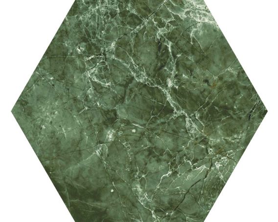 Green Hexagon Wall and Floor Tile - Lucca Range |Tiles360