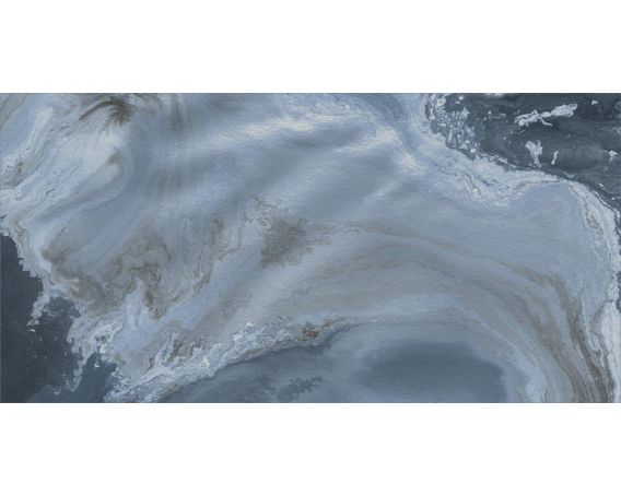 Blue Marble Effect Polished 1200mm x 600mm Porcelain Tile |Ocean |Tiles360
