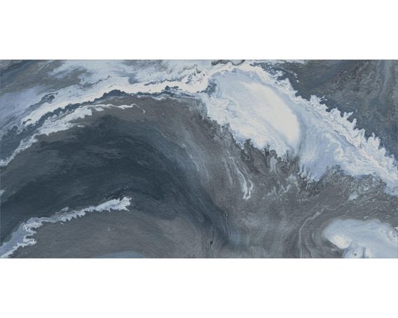 Blue Marble Effect Polished 1200mm x 600mm Porcelain Tile |Ocean |Tiles360