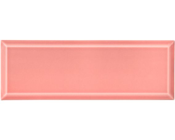 Bevelled Metro Wall Tile 98mm x 298mm in Pink - Paris Metro Range