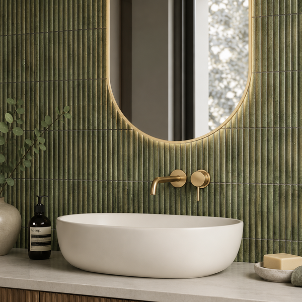 Raphael Green Fluted Wall Tile