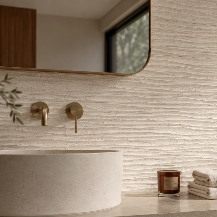 Inspire Wave 3D Stone Effect Wall Tile