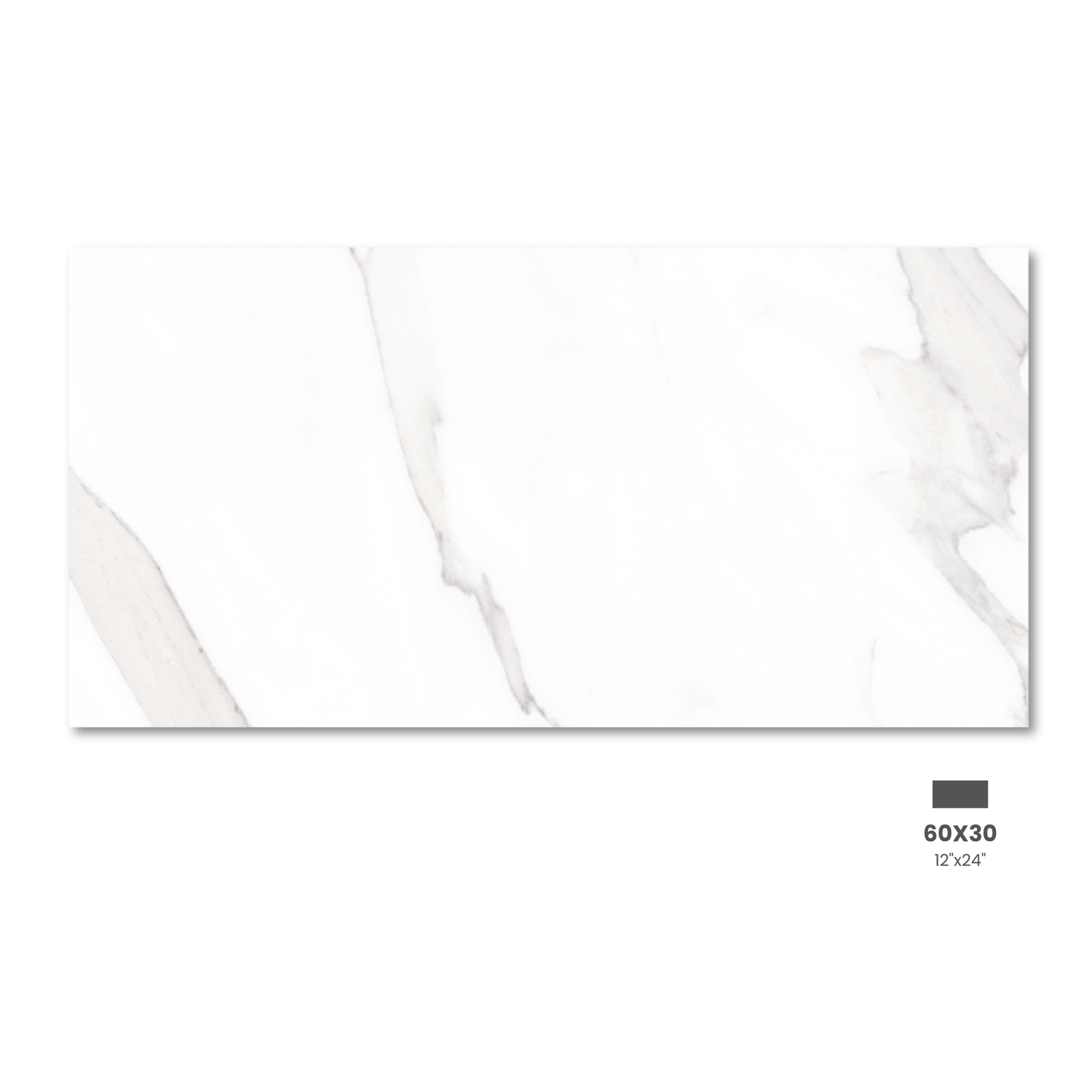 Sanctuary Porcelain White Marble Wall & Floor Tile