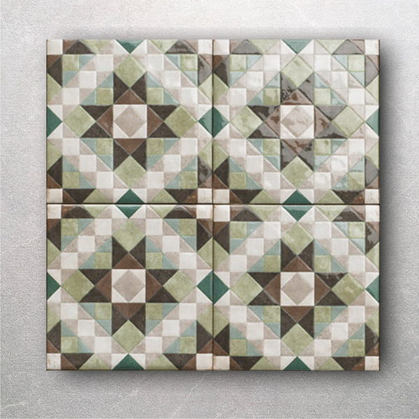 Medina Jade Green Geometric Wall Tile