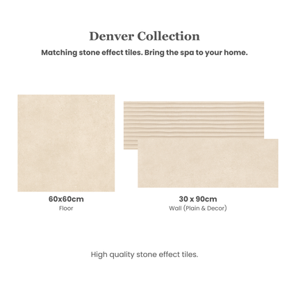 Denver Sand Decor Stone Effect Wall Tile