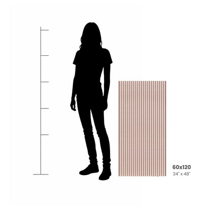 Labyrinth Pink and Terracotta Stripe Wall Tile