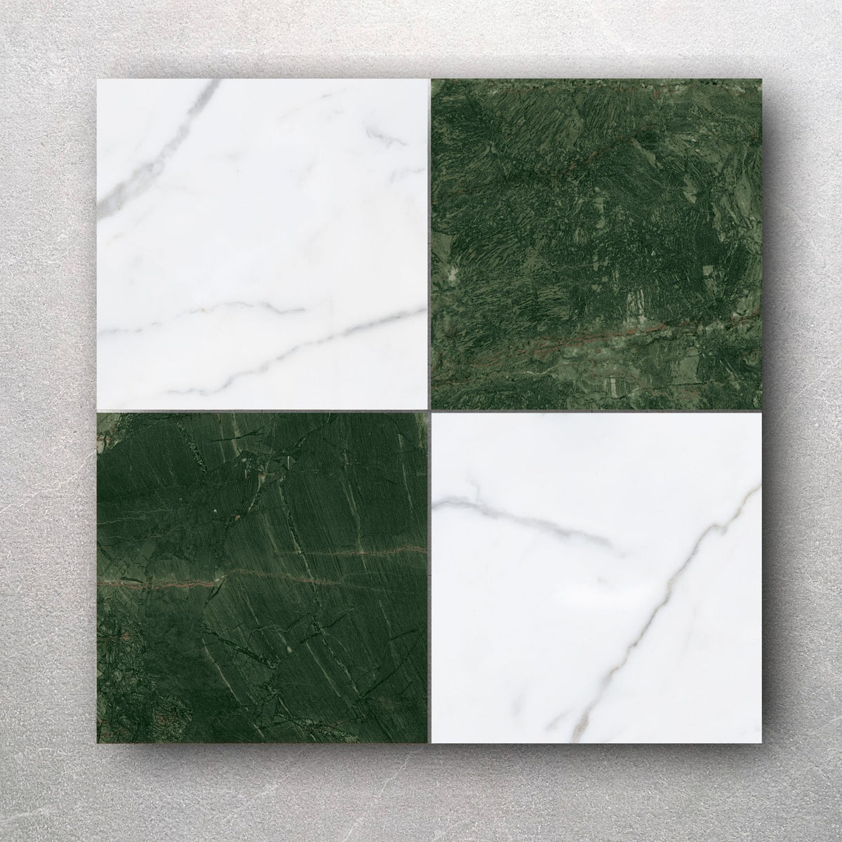 Renaissance Verde Chequerboard Mix Wall and Floor Tile