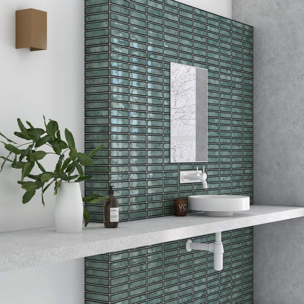 Lotus Green Kit-Kat Ceramic Wall Tile