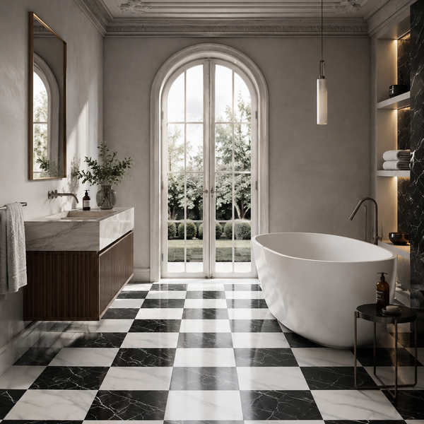 Renaissance Classic Chequerboard Mix Wall and Floor Tile