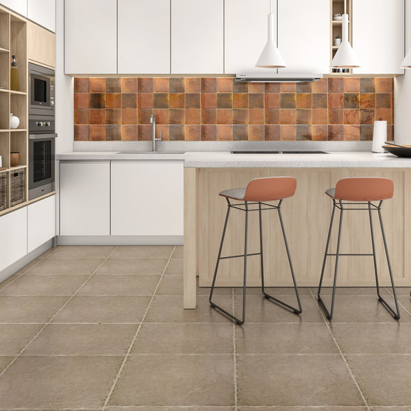 Calabria Light Brown 450x450mm Floor Tile