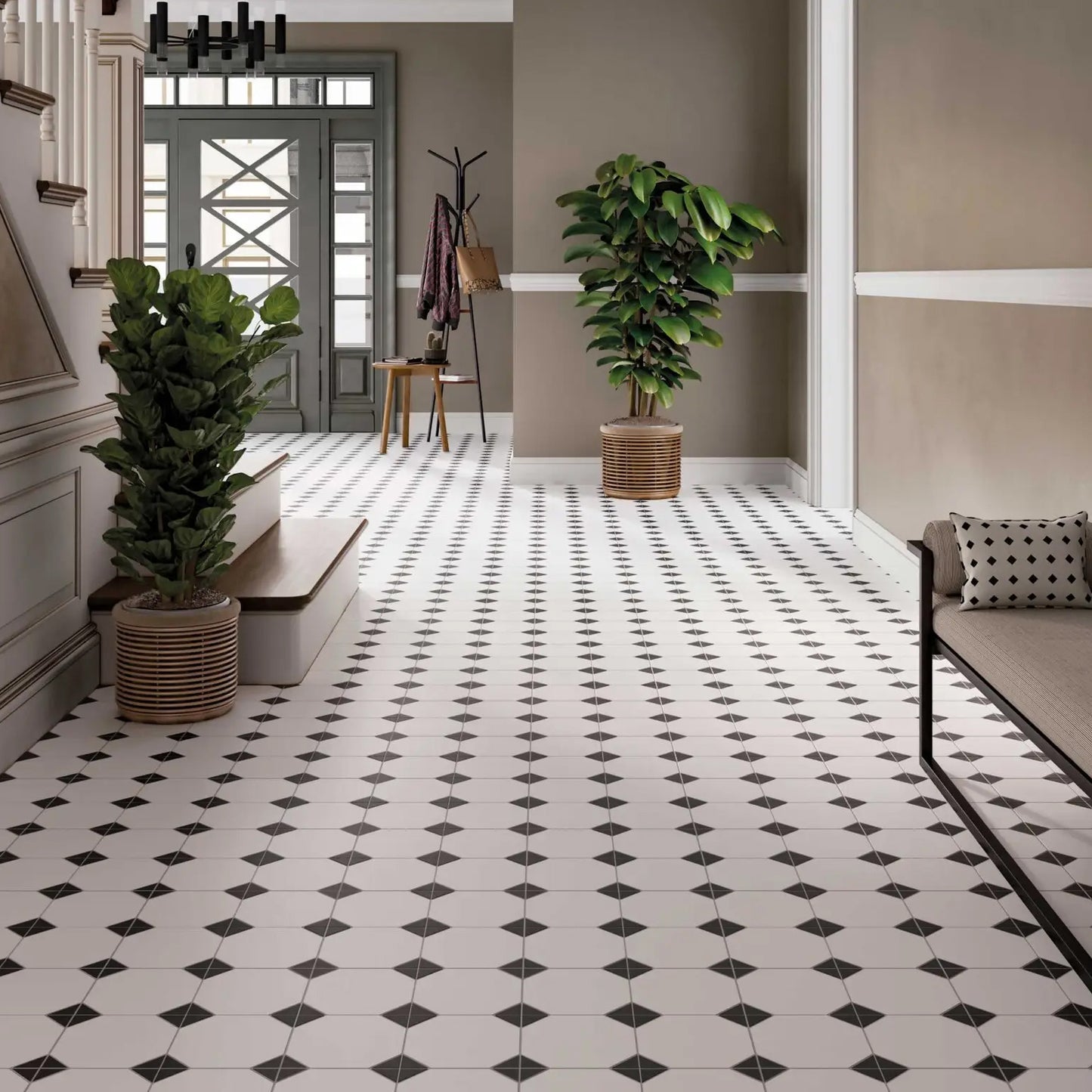 Angelico Black Wall and Floor Tile