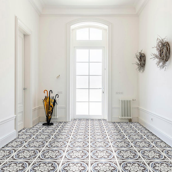 Chapel Blue Victorian Wall and Floor Tile