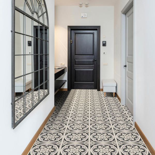 Chapel Dark Grey Victorian Wall and Floor Tile