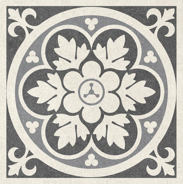 Chapel Dark Grey Victorian Wall and Floor Tile - SAMPLE