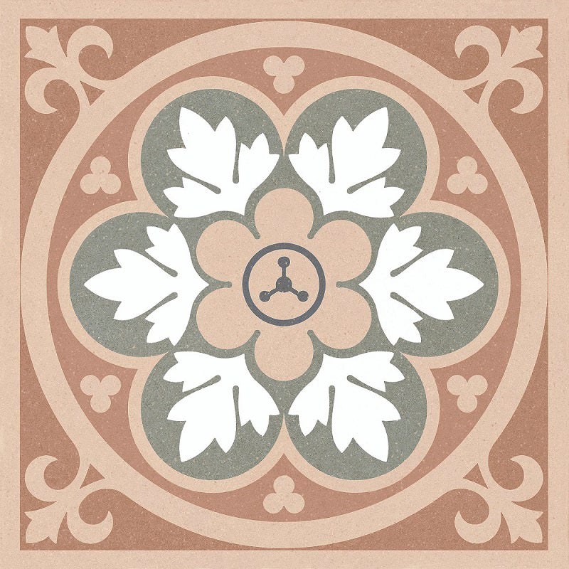 Chapel Terracotta Victorian Wall and Floor Tile - SAMPLE