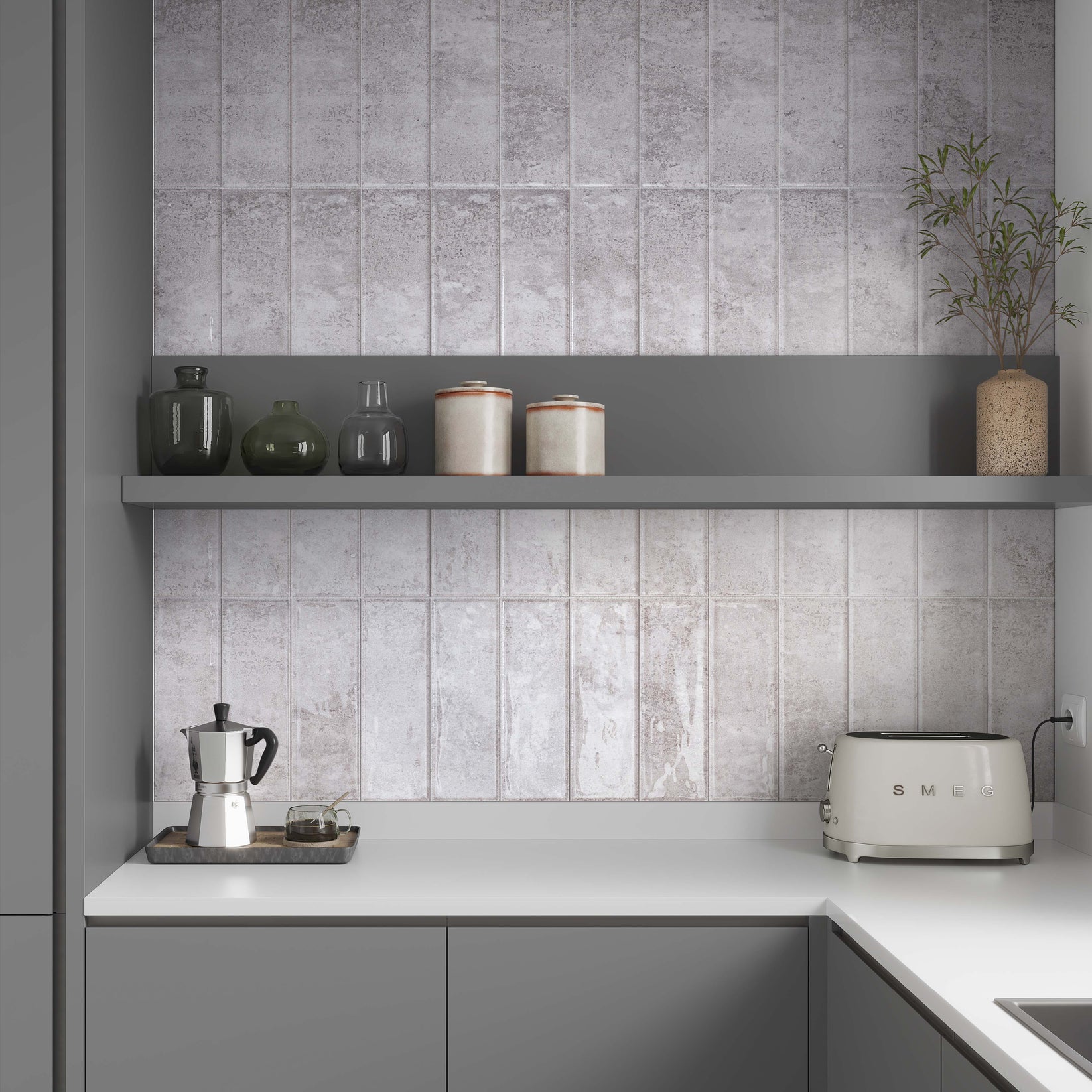 Creek Shell Grey Wall Tile – Tiles360