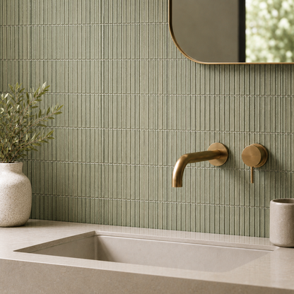 Fresco Green Kit Kat Wall Tiles