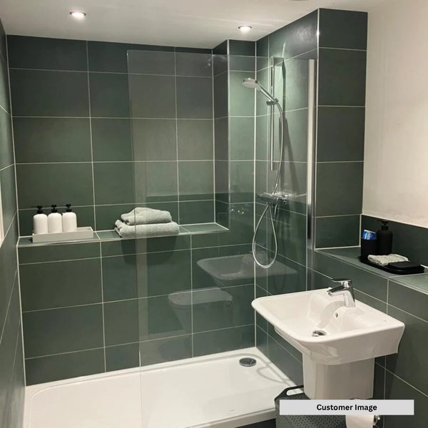 Broadway Green Stone Effect Wall Tile