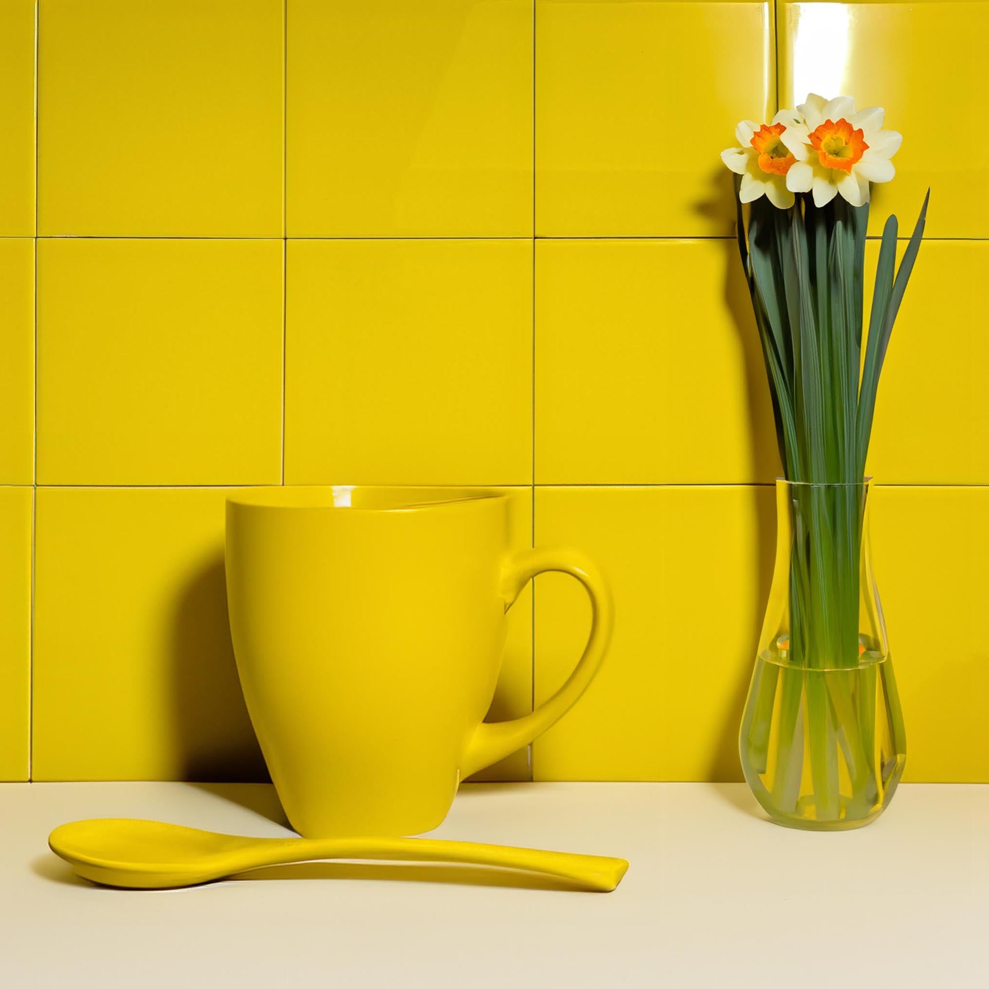 Yellow Wall Tile Small Square - Elementary Range | Tiles360
