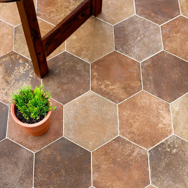 Felix Brown Indoor/Outdoor Floor Tile