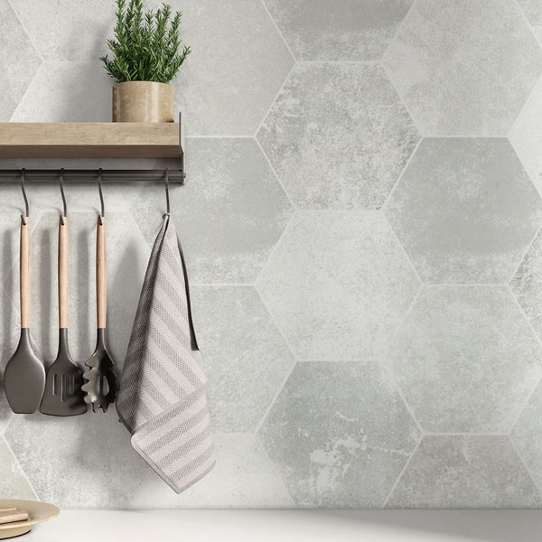 Felix White Indoor/Outdoor Floor Tile