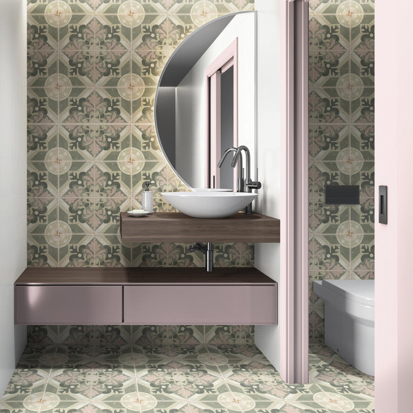 Woodstock Sage Patterned Wall and Floor Tile