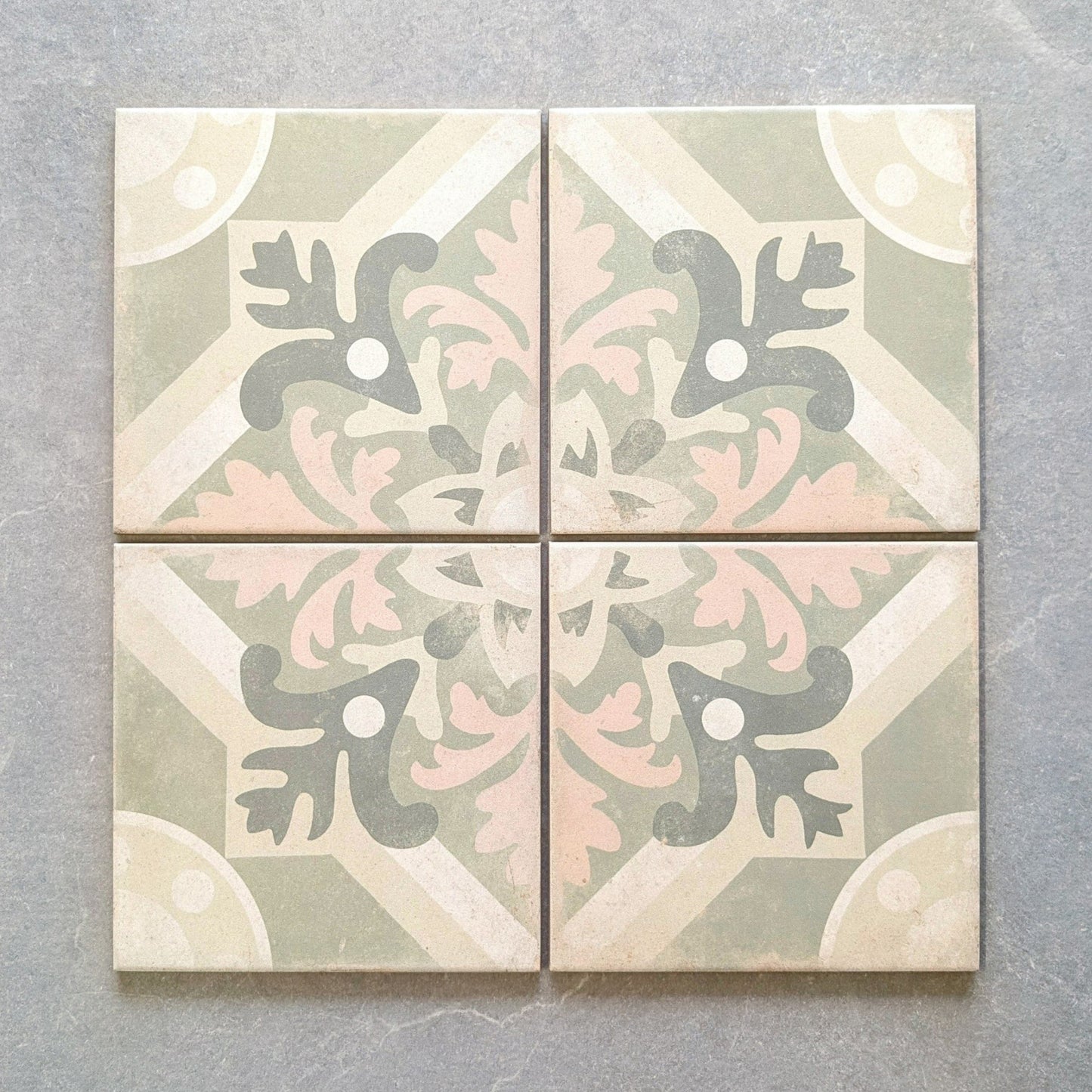 Woodstock Sage Patterned Wall And Floor Tile - SAMPLE