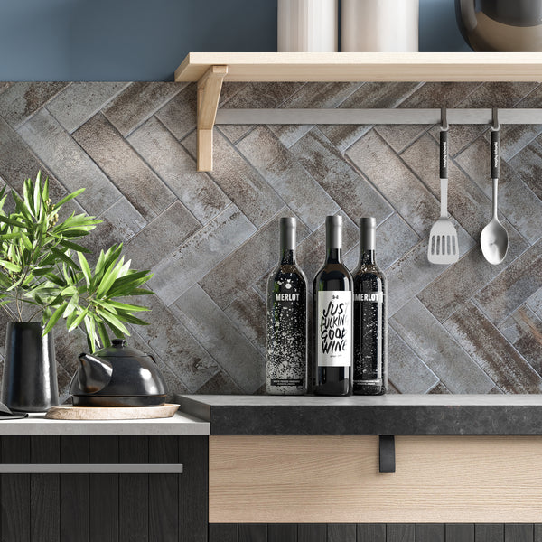 Joy Rustic Ash Ceramic Wall Tile